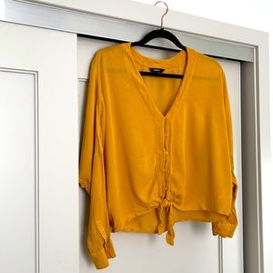 Mustard yellow blouse